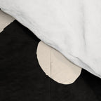Black and Almond Cream Quark Dots Contemporary Modern Pattern Comforter Gallery Image 4