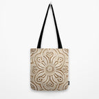 Boho Chic Macrame Mandala Tote Bag Gallery Image 2