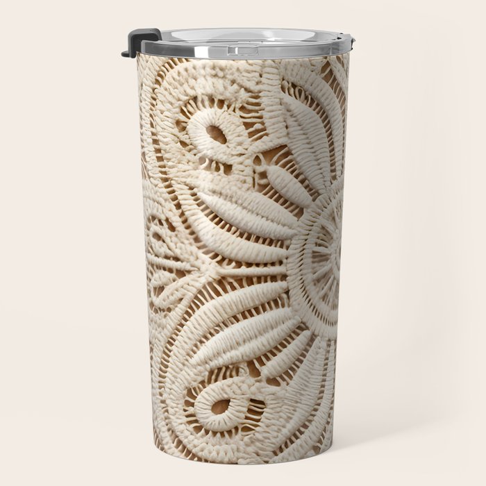 Boho Chic Macrame Mandala Travel Mug Gallery Image 3
