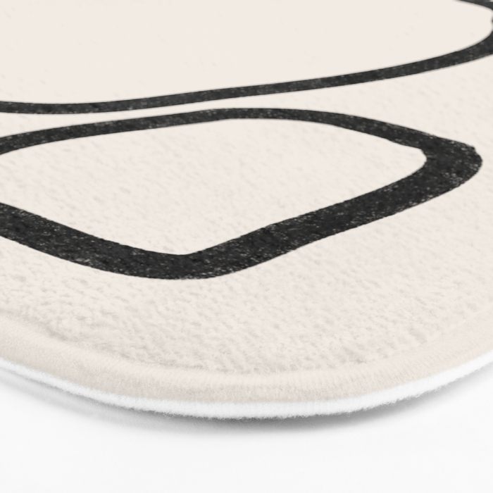 Abstract Stones, Minimalist Art Bath Mat Gallery Image 3