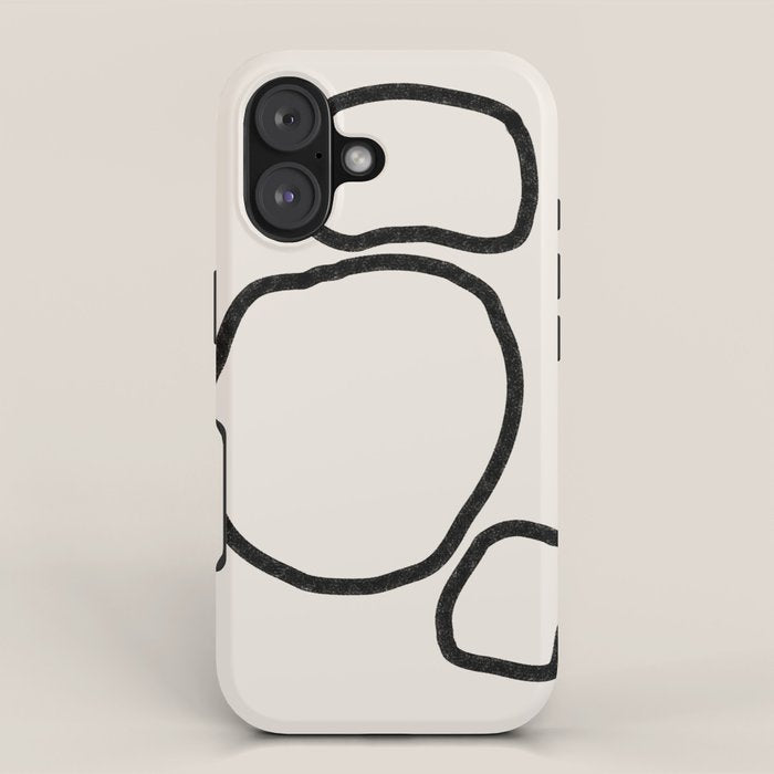 Abstract Stones, Minimalist Art iPhone Case Gallery Image 1