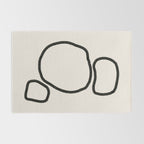 Abstract Stones, Minimalist Art Rug Gallery Image 2