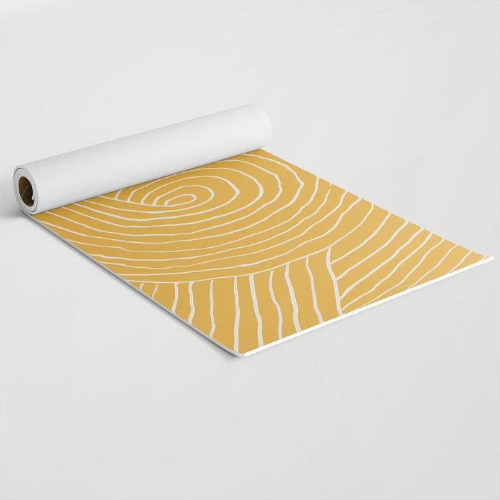 Strokes 02: Tulip Yellow Edition  Yoga Mat Gallery Image 2