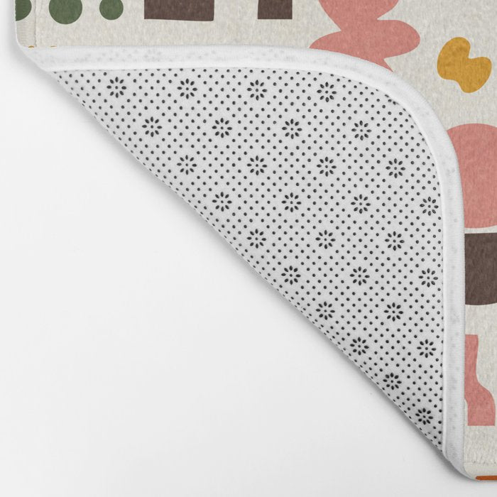 Playful Modernist Mosaic Bath Mat Gallery Image 2