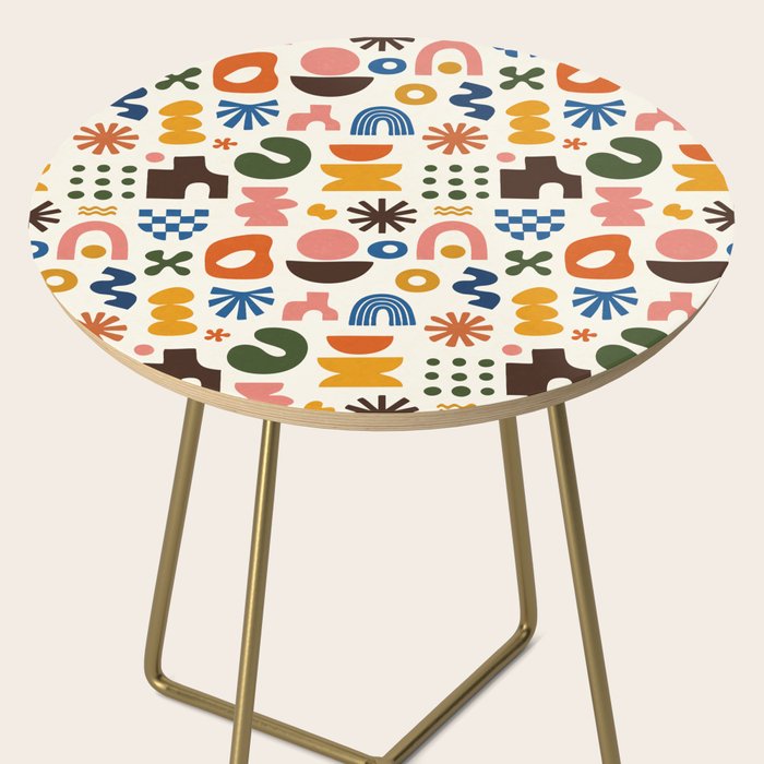 Playful Modernist Mosaic Side Table Gallery Image 2