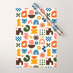 Playful Modernist Mosaic Wrapping Paper Gallery Image 1