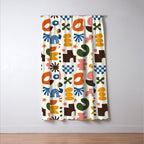Playful Modernist Mosaic Window Curtain Gallery Image 3
