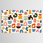 Playful Modernist Mosaic Tablecloth Gallery Image 2