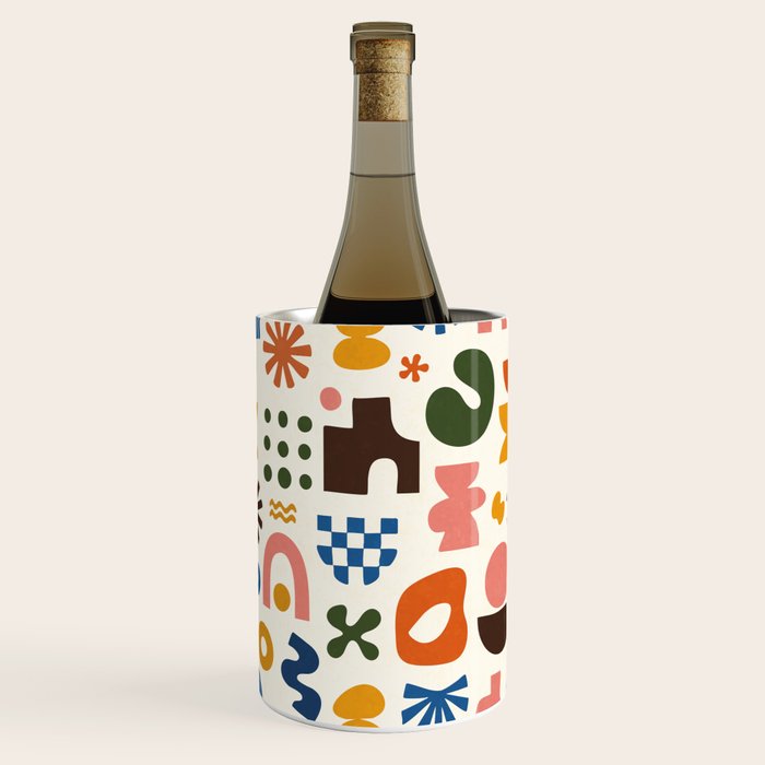 Playful Modernist Mosaic Wine Chiller Gallery Image 2