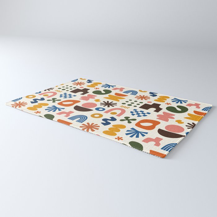 Playful Modernist Mosaic Rug Gallery Image 3