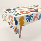 Playful Modernist Mosaic Tablecloth Gallery Image 1