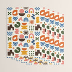 Playful Modernist Mosaic Wrapping Paper Gallery Image 3