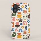 Playful Modernist Mosaic iPhone Case Gallery Image 1