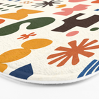 Playful Modernist Mosaic Bath Mat Gallery Image 3