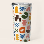 Playful Modernist Mosaic Travel Mug Gallery Image 3