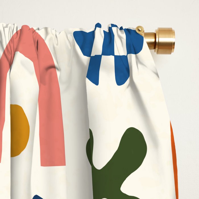 Playful Modernist Mosaic Window Curtain Gallery Image 2