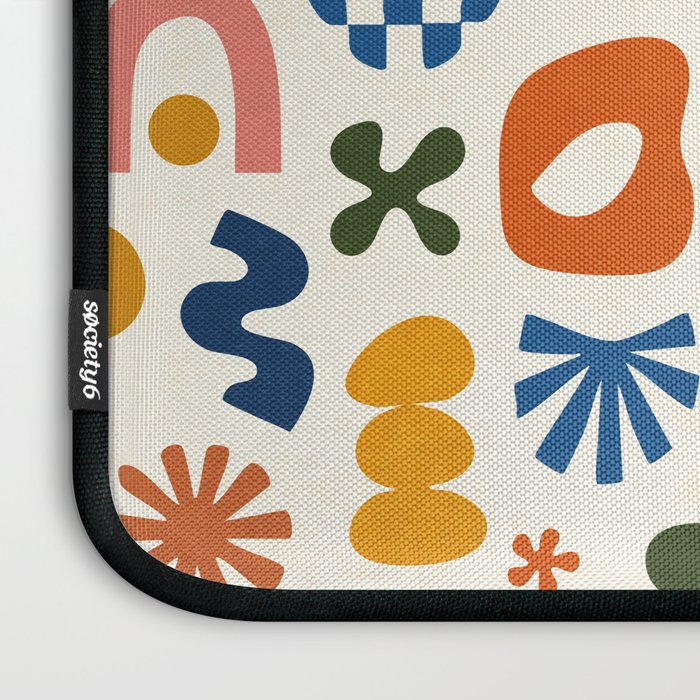 Playful Modernist Mosaic Laptop Sleeve Gallery Image 3