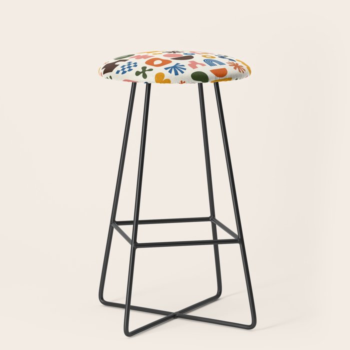 Playful Modernist Mosaic Stool Gallery Image 1