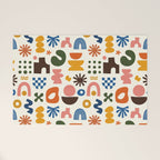 Playful Modernist Mosaic Welcome Mat Gallery Image 1