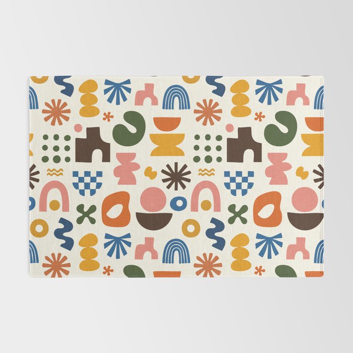 Playful Modernist Mosaic Rug Gallery Image 2
