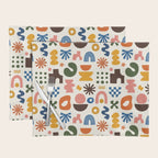 Playful Modernist Mosaic Placemat Gallery Image 1