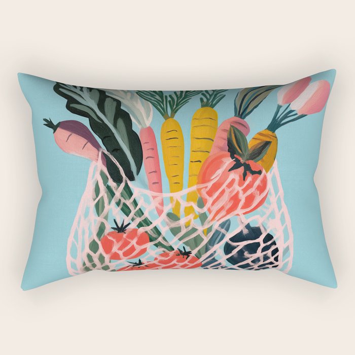 Market Morning Rectangular Pillow Gallery Image 1