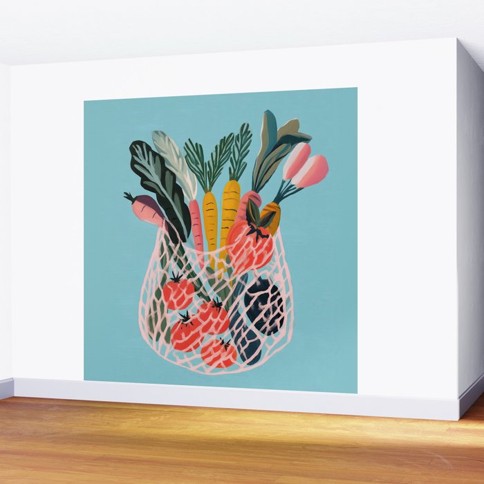 Market Morning Wall Mural Gallery Image 2