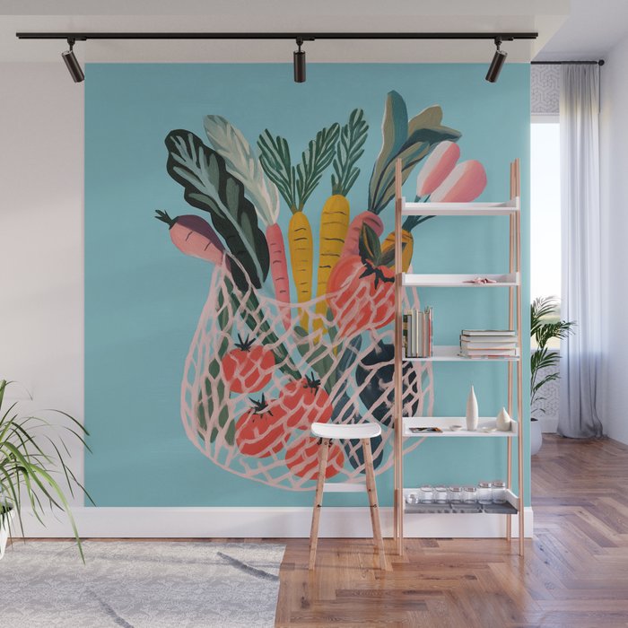 Market Morning Wall Mural Gallery Image 1
