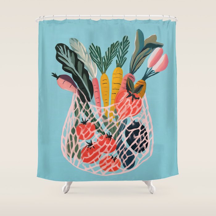 Market Morning Shower Curtain Gallery Image 1