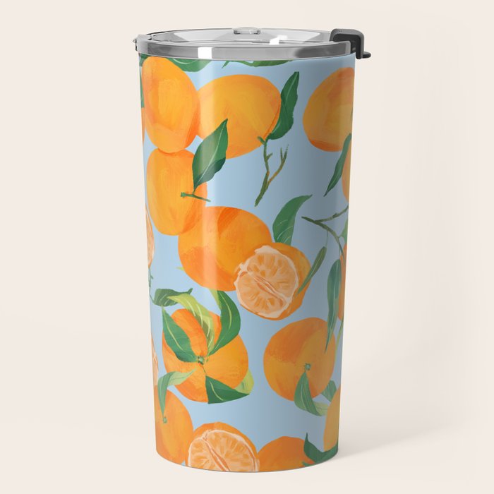Fresh Tangerine Travel Mug Gallery Image 2