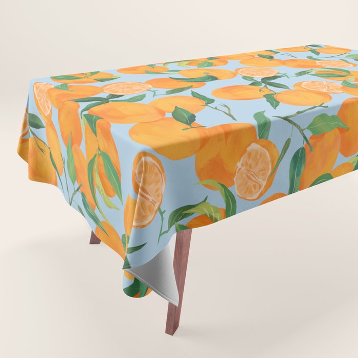Fresh Tangerine Tablecloth Gallery Image 1