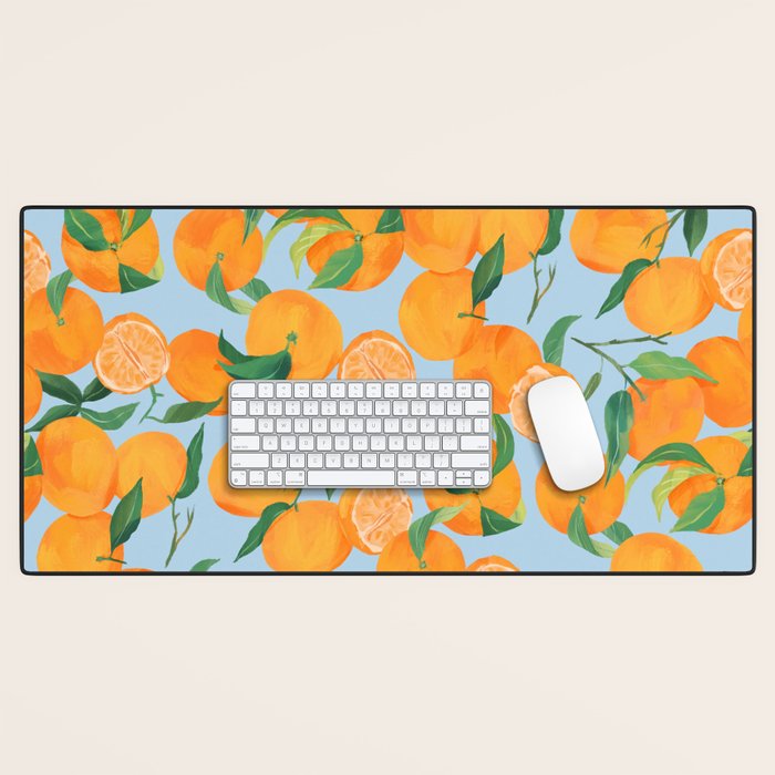 Fresh Tangerine Desk Mat Gallery Image 1