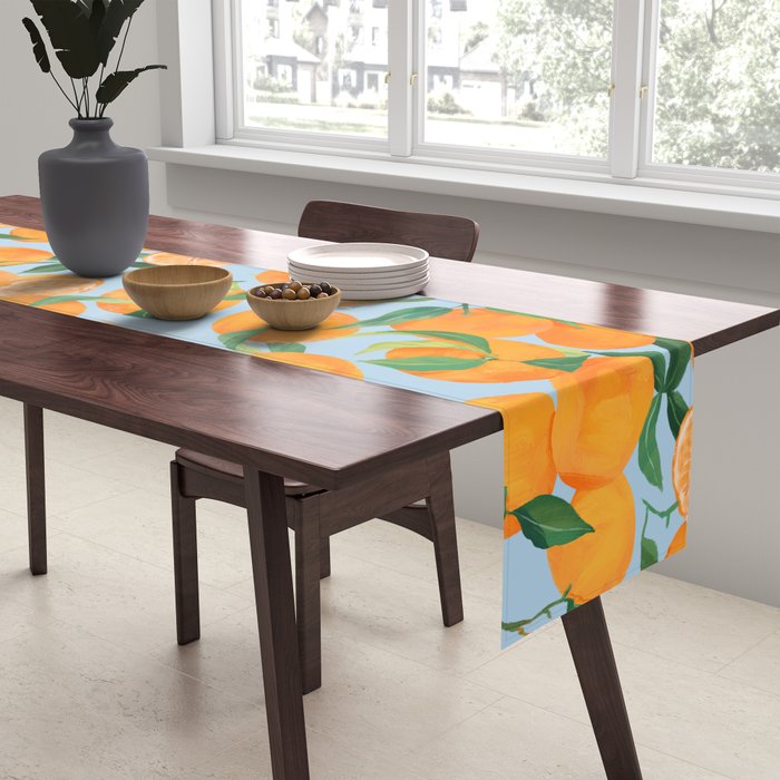 Fresh Tangerine Table Runner Gallery Image 2