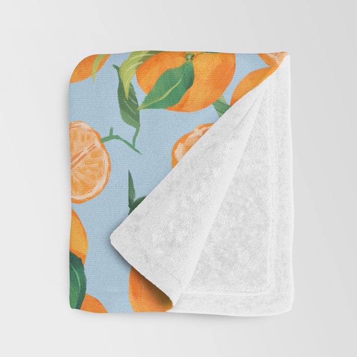 Fresh Tangerine Throw Blanket Gallery Image 3