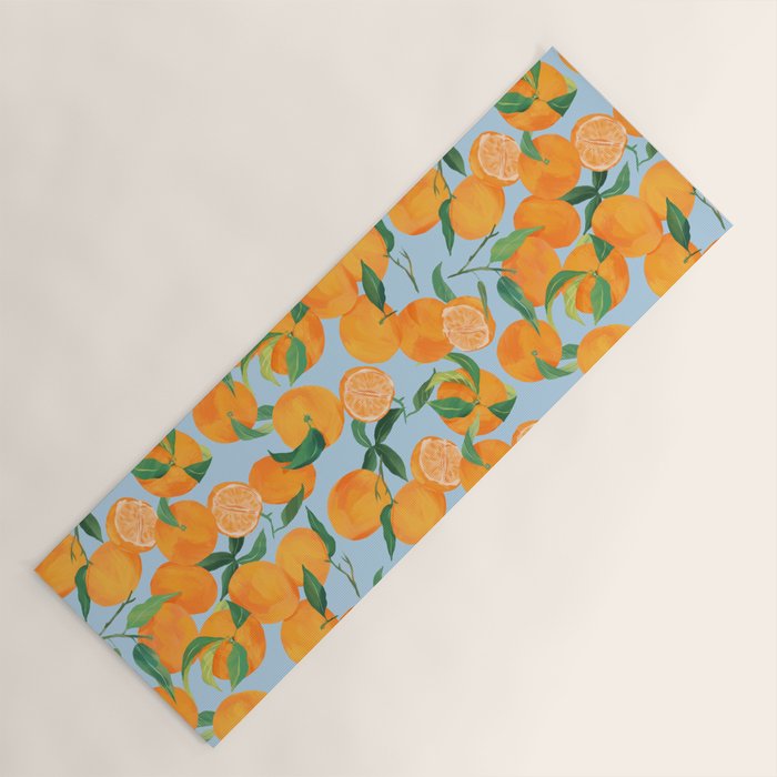 Fresh Tangerine Yoga Mat Gallery Image 1