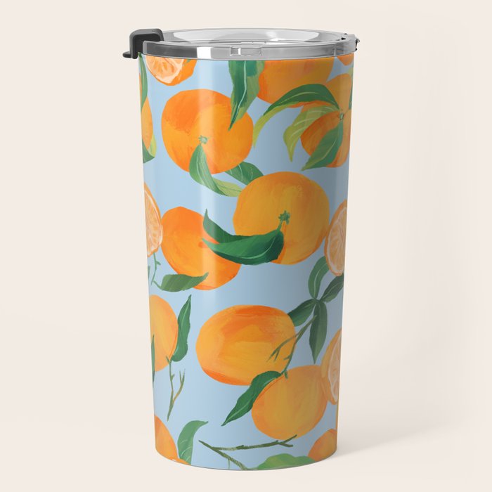 Fresh Tangerine Travel Mug Gallery Image 3