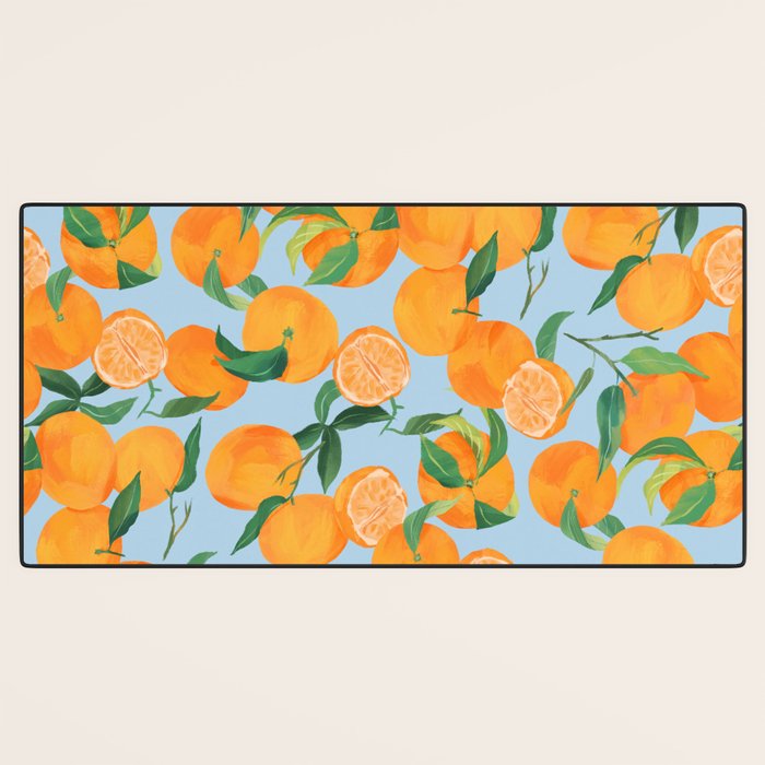 Fresh Tangerine Desk Mat Gallery Image 3