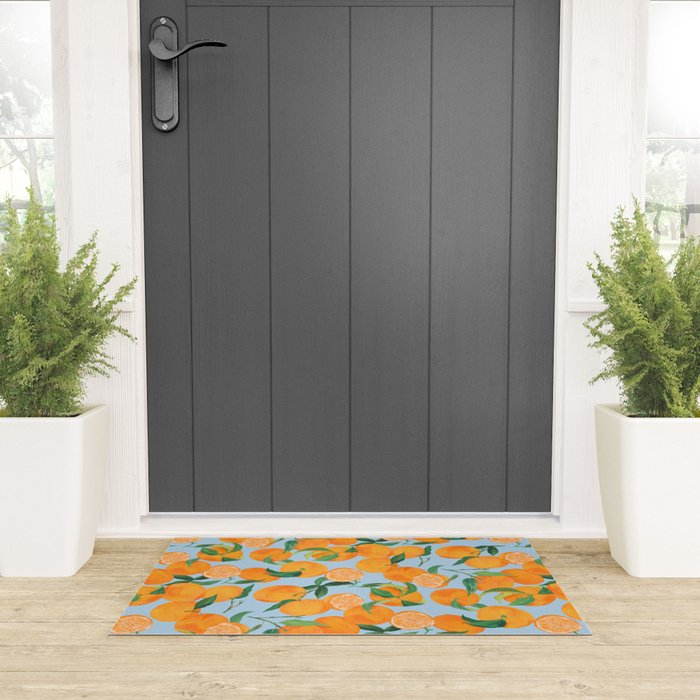 Fresh Tangerine Welcome Mat Gallery Image 3