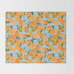 Fresh Tangerine Throw Blanket Gallery Image 2