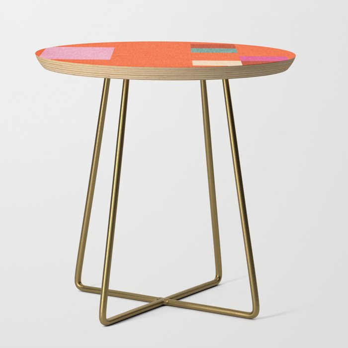 Bold Minimalism Orange Side Table Gallery Image 1