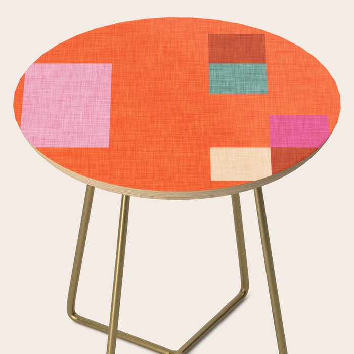 Bold Minimalism Orange Side Table Gallery Image 2