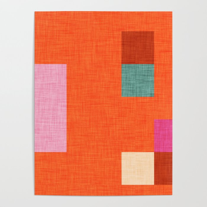 Bold Minimalism Orange Poster Gallery Image 1