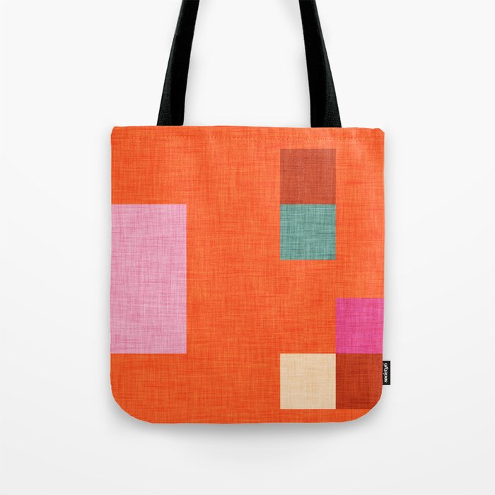 Bold Minimalism Orange Tote Bag Gallery Image 1