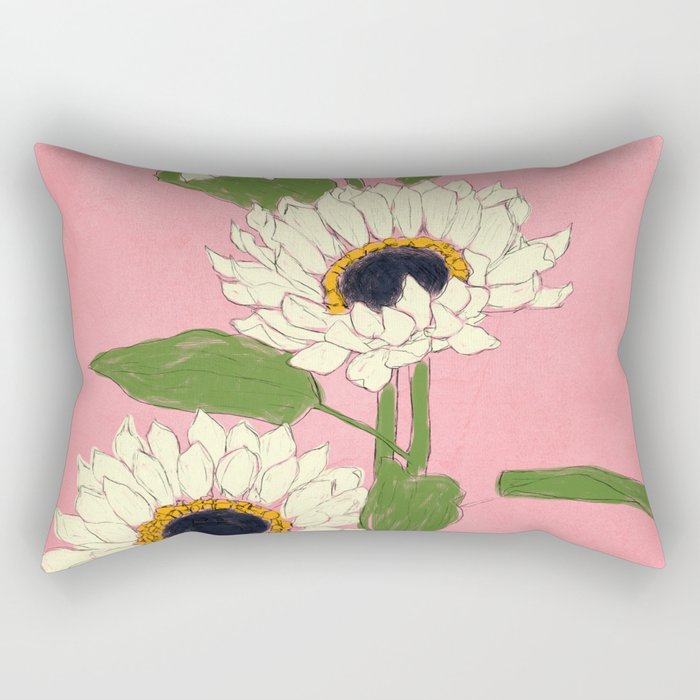 Sunflower Pink Sami Rectangular Pillow Gallery Image 2