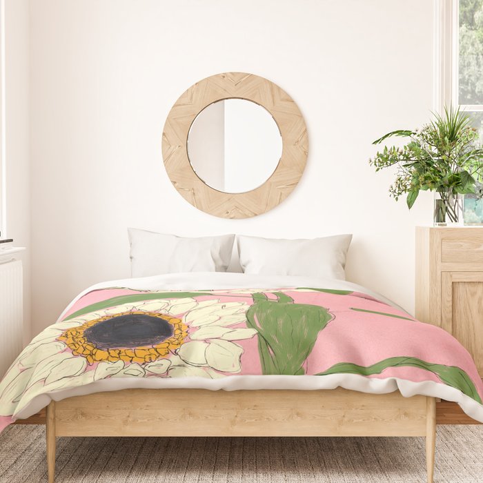 Sunflower Pink Sami Duvet Cover Gallery Image 3