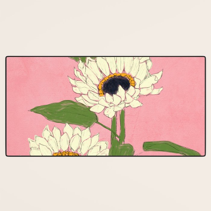 Sunflower Pink Sami Desk Mat Gallery Image 3