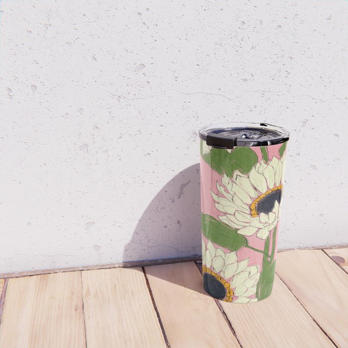 Sunflower Pink Sami Travel Mug Gallery Image 4