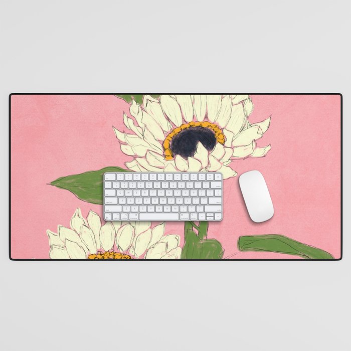 Sunflower Pink Sami Desk Mat Gallery Image 1