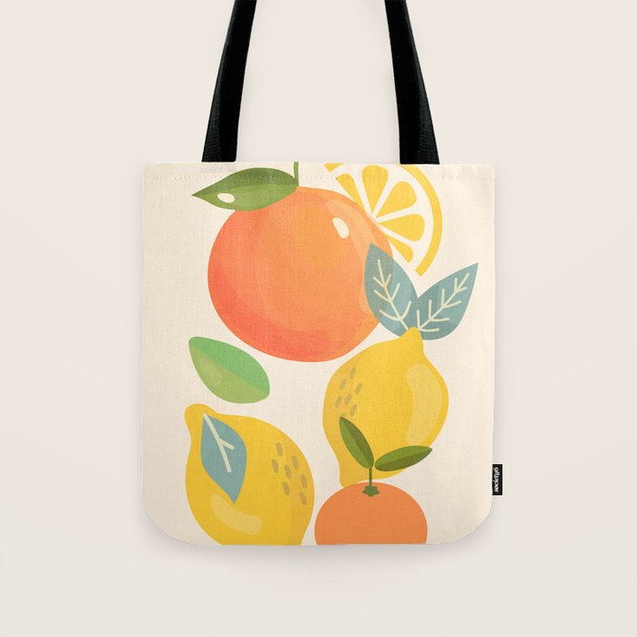 Citrus Fruits Tote Bag Gallery Image 1