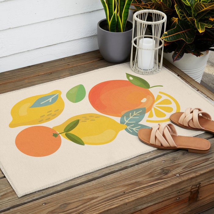 Citrus Fruits Outdoor Rug Gallery Image 2
